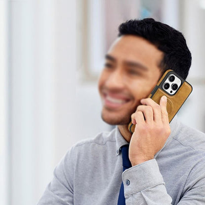 iShield Pro Max:🔒✨ ¡Protección 360° + Cuero + Carga Magnética en UNA sola funda!