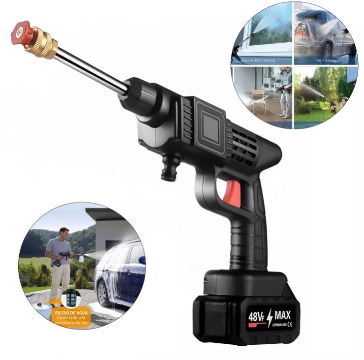 HydroForce Pro:🧼 Hidrolavadora sin enchufe, sin esfuerzo y con toda la potencia