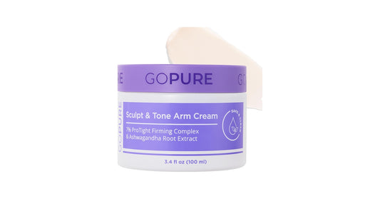 Crema Gopure: estrías, brazos de murciélago