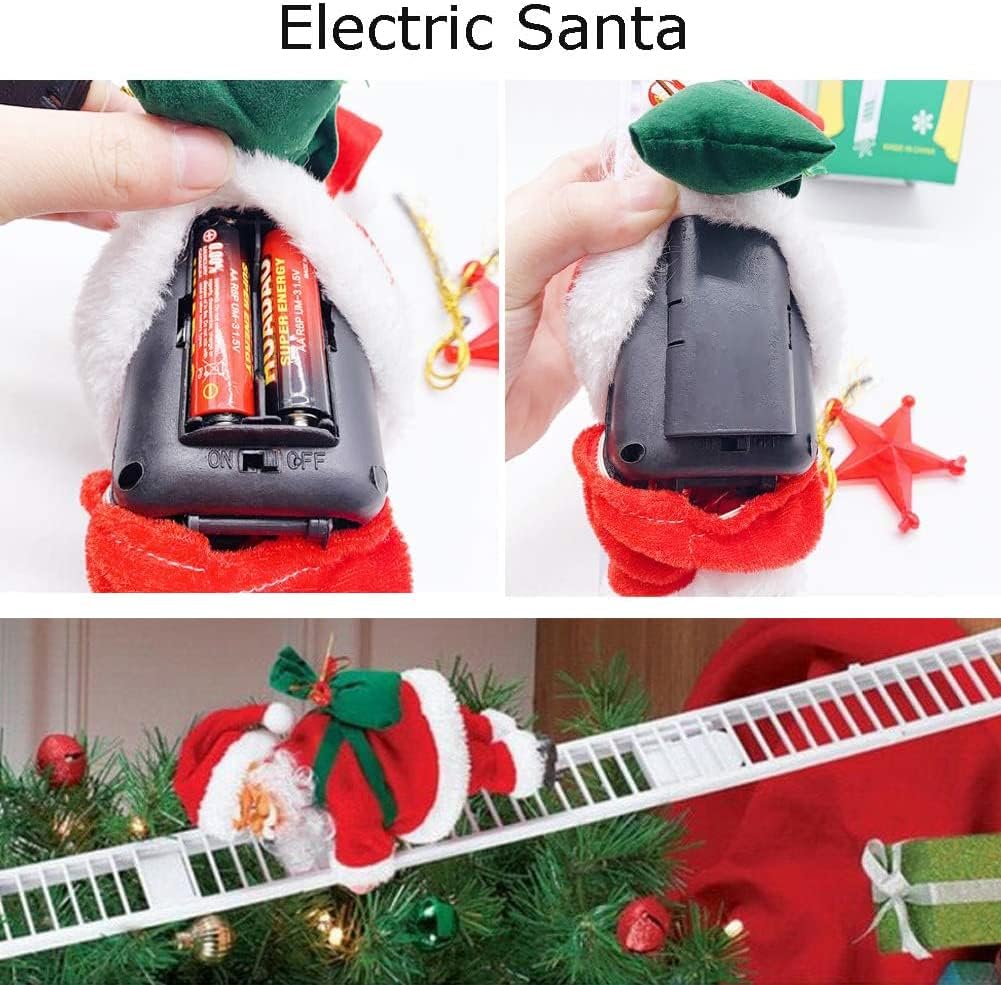 Papa Noel subiendo las Escaleras