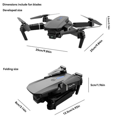 SkyPro E88™:🎥📸4K UltraHD Doble Cámara para tomas de alto nivel