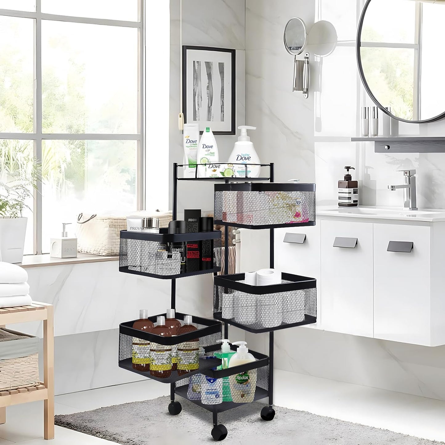 Organizador de acero mutifuncional de 5 niveles