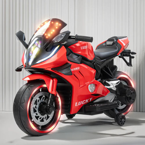 Moto Eléctrica Kids 12V: Potencia, Luces y Bluetooth ⚡🎶