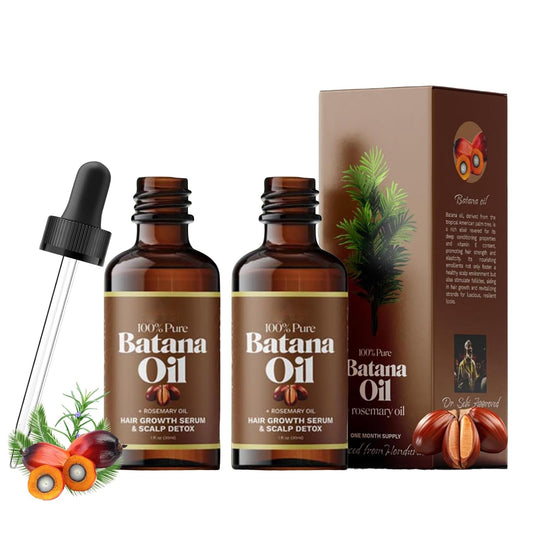 Aceite de Batana 100% Puro con Romero — Suero de Crecimiento Capilar & Detox del Cuero Cabelludo (30 ml).