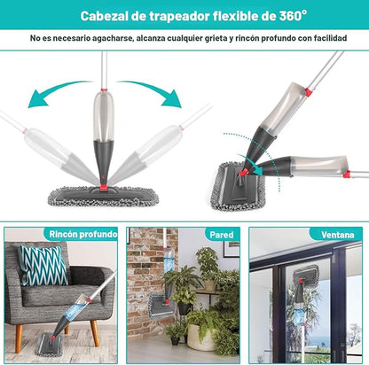 ¡Transforma tu limpieza con el Trapeador con Spray! 🧼✨
