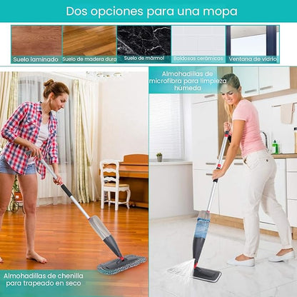 ¡Transforma tu limpieza con el Trapeador con Spray! 🧼✨