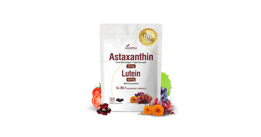 Astaxanthin Lutein: Arrugas, ojos cansados, secos, niebla mental