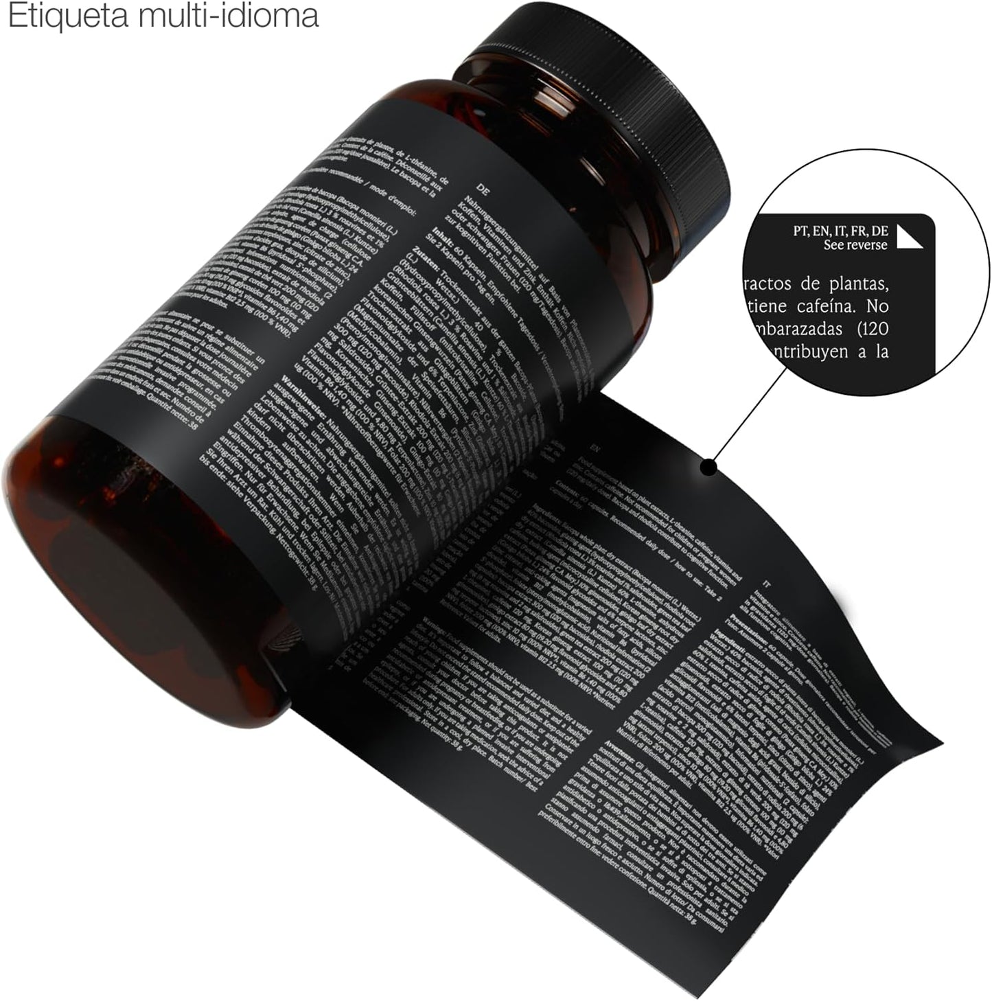 Nootrópico ZZEN FOCUS, incrementa tu capacidad cerebral y combate la fatiga mental - con Bacopa Monnieri, L-Theanine, Ginseng y mucho más.