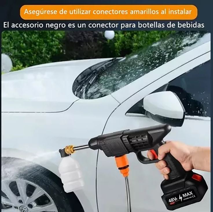 HydroForce Pro:🧼 Hidrolavadora sin enchufe, sin esfuerzo y con toda la potencia