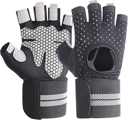 Guantes MKAS: levantamiento de pesas con muñequera integrada