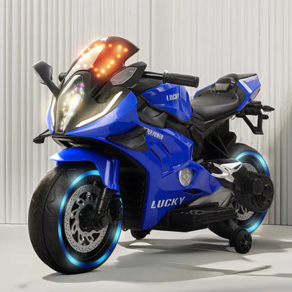 Moto Eléctrica Kids 12V: Potencia, Luces y Bluetooth ⚡🎶