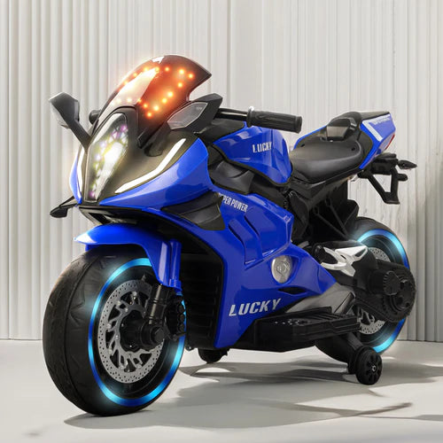 Moto Eléctrica Kids 12V: Potencia, Luces y Bluetooth ⚡🎶