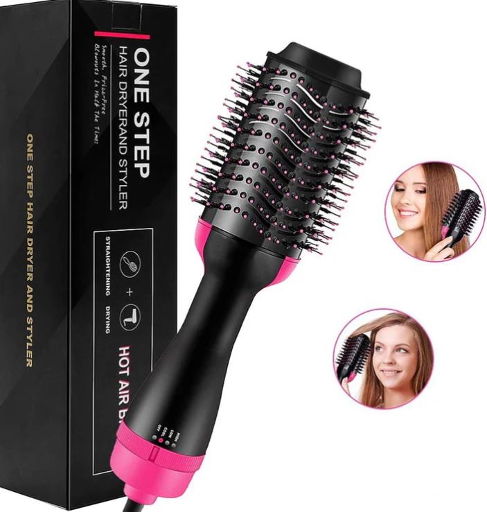 💫 IonGlam™ – Cepillo Alisador 3 en 1: Peina, alisa, calienta