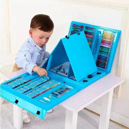 MegaKit Artístico Pro 208 Piezas – Maletín Creativo + Soporte Premium