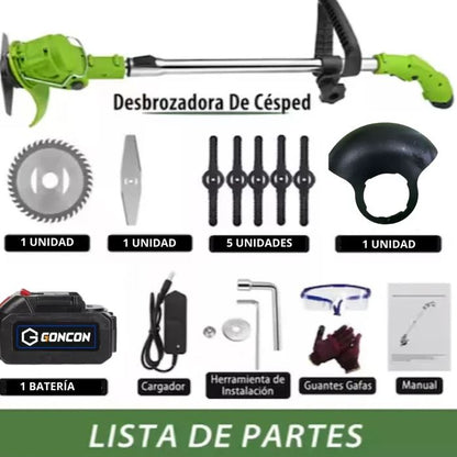 INALAMBRICA! Desbrozadora Eléctrica 3 en 1🌱 Podadora Cortadora Césped