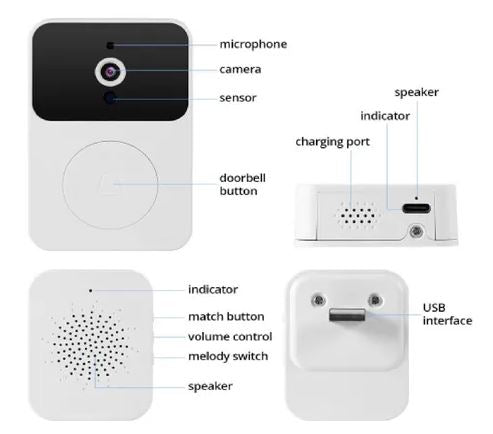 DoorEye Pro:🌙 Visión nocturna, videollamada y seguridad total en un solo timbre