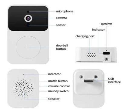 DoorEye Pro:🌙 Visión nocturna, videollamada y seguridad total en un solo timbre