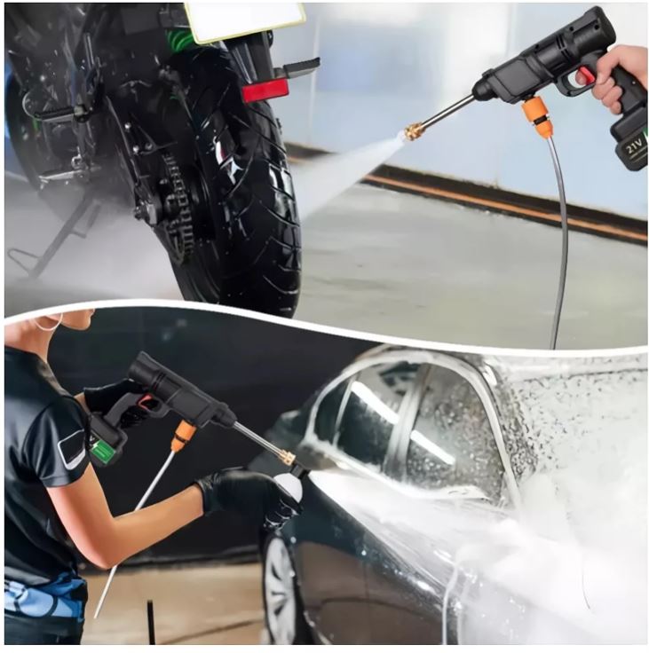 HydroForce Pro:🧼 Hidrolavadora sin enchufe, sin esfuerzo y con toda la potencia