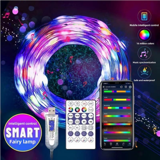Transforma Tu Hogar con Luces Smart RGB – Música, Colores y Control Total🌈