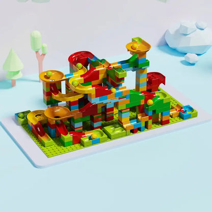 Lego de circuito de canicas de 328 piezas