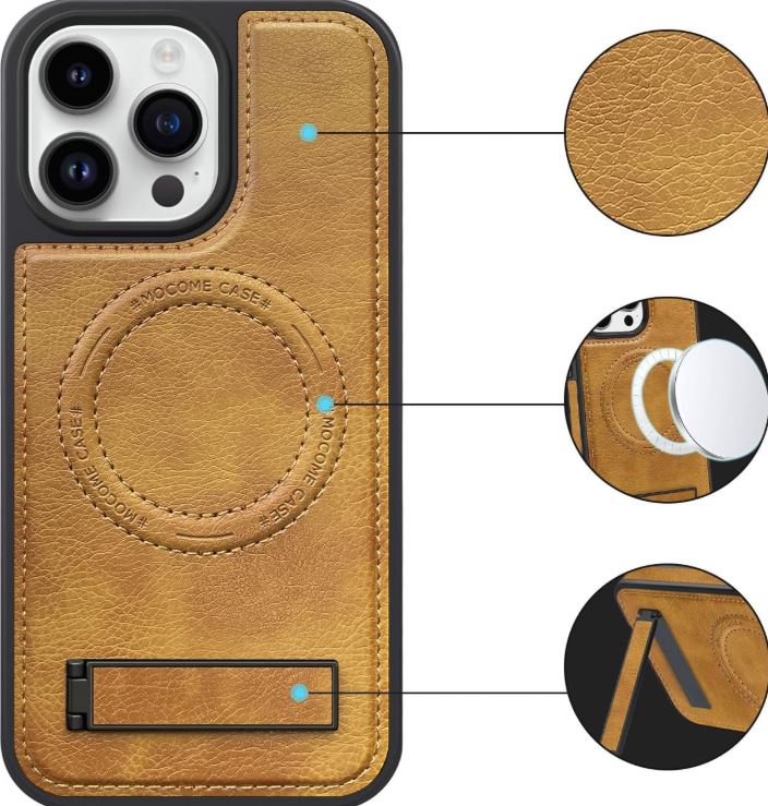 iShield Pro Max:🔒✨ ¡Protección 360° + Cuero + Carga Magnética en UNA sola funda!