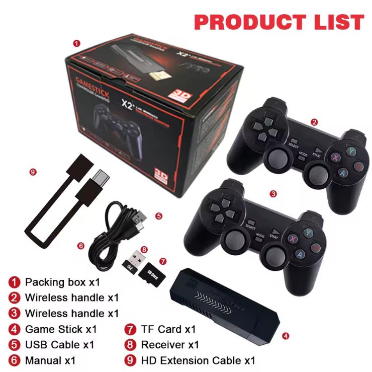 GameBox X2 Pro:🧒👨‍🦳 De Mario Bros a Tekken: revive tu infancia en 4K HD