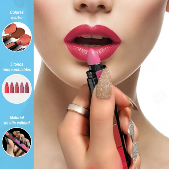 LABIAL EN BARRA 5 EN 1 EVER BEAUTY