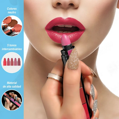 LABIAL EN BARRA 5 EN 1 EVER BEAUTY