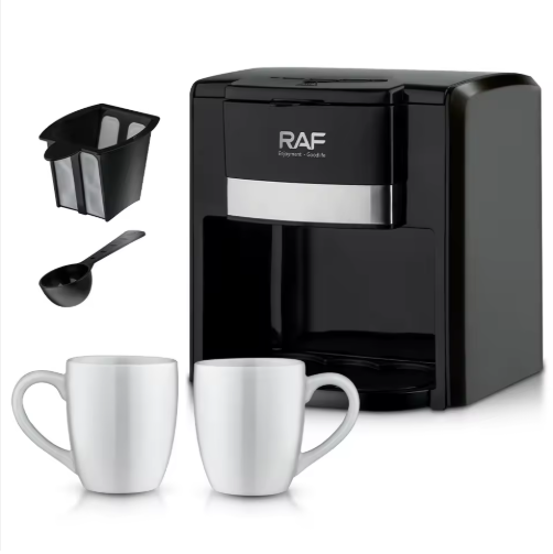 Cafetera Doble RAF R.115 — 2 Tazas en Minutos, Sabor de Barista ☕⚡