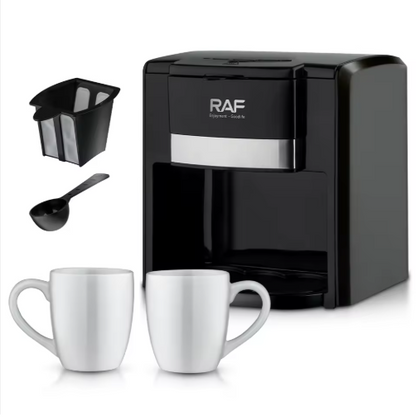 Cafetera Doble RAF R.115 — 2 Tazas en Minutos, Sabor de Barista ☕⚡