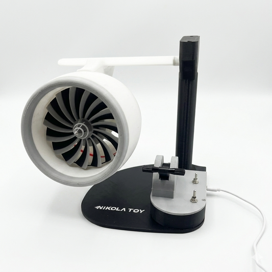 Cargador inalámbrico con forma de turbina de avión