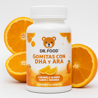 GOMITAS CON DHA Y ARA CON PARA NIÑOS