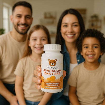 GOMITAS CON DHA Y ARA CON PARA NIÑOS