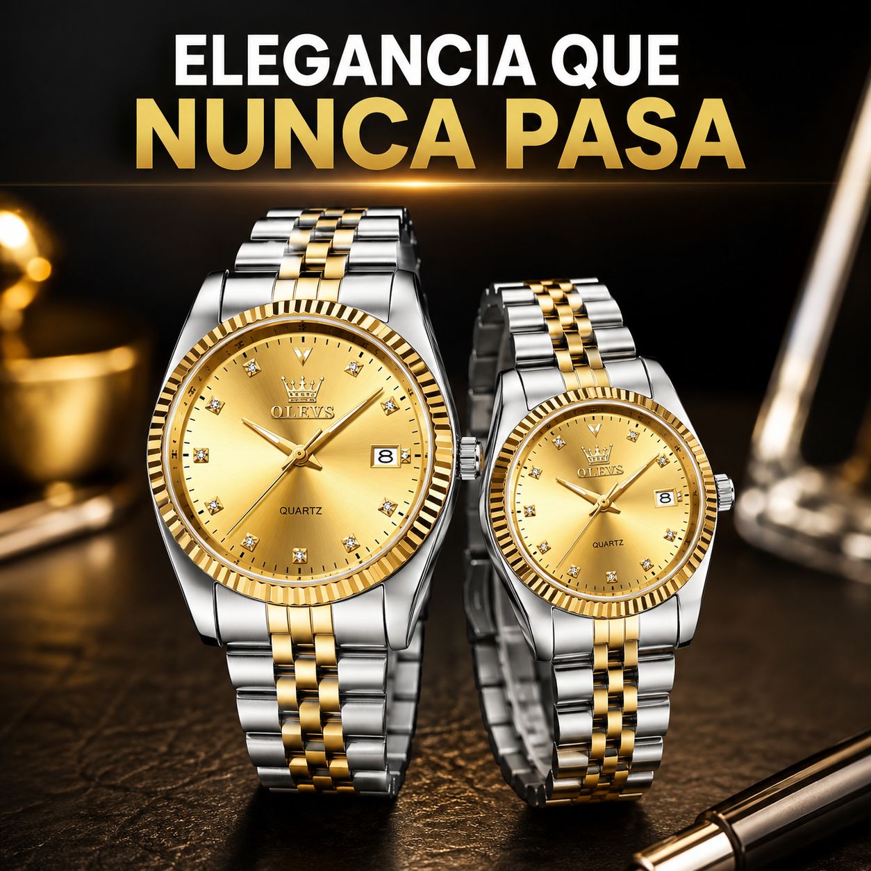 Reloj Casino con Correa Metálica — Elegancia clásica para cada ocasión