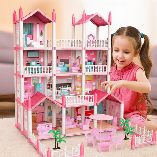 Casa de Muñecas Gigante 4 Pisos