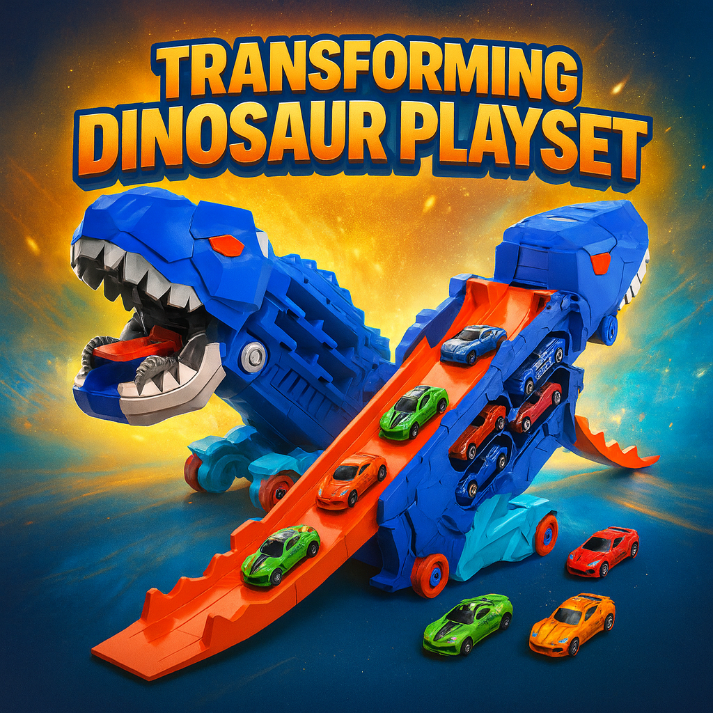 Diversión que enciende su imaginación🎉Dinosaurio Camión 2 en 1 🦖🚚