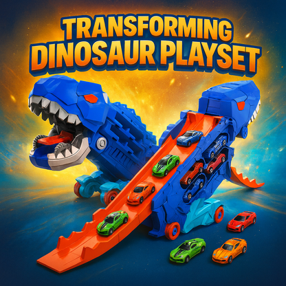 Diversión que enciende su imaginación🎉Dinosaurio Camión 2 en 1 🦖🚚