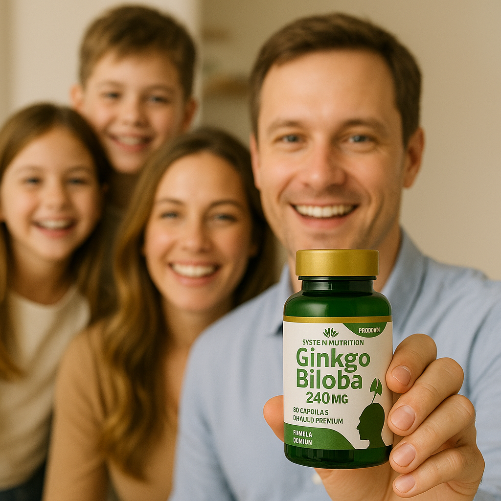 Ginkgo Biloba 240 mg – 80 cápsulas (Fórmula Premium)🌿🧠