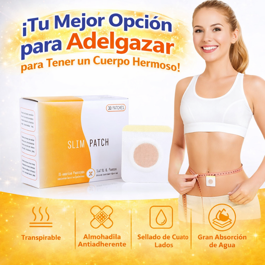 SLIM PATCH™ | el parche adelgazante que trabaja contigo mientras continúas tu rutina diaria Contenido 30 parches con ingredientes naturales.