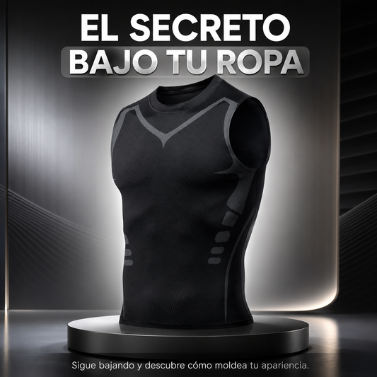 Camiseta Moldeadora Iónica de Compresión Deportiva para Hombre