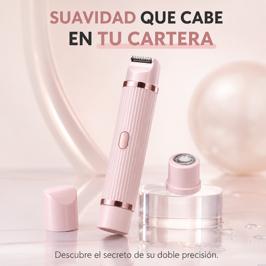 Fiudx Afeitadora de Doble Cabezal, Depiladora Eléctrica 2 En 1