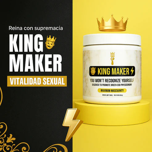 King Maker - Suplemento con Tongkat Ali, Turkesterona, Ecdisterona, Fadogia Agrestis, betarraga roja, maca negra y zinc (13 en 1)