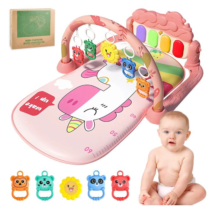 Alfombra Mágica 7 en 1:🎹👣 ¡Tu bebé aprenderá, jugará y crecerá al mismo tiempo!