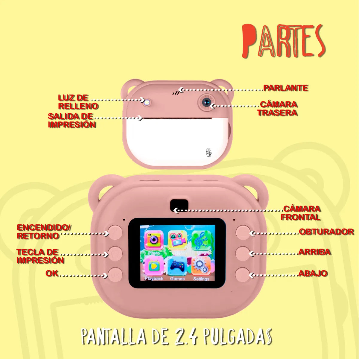 Cámara instantánea para niños