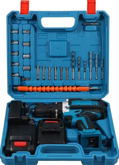 TurboFix Pro Kit:⚙️ Taladra, atornilla y crea sin límites con doble batería de larga duración🧰⚡