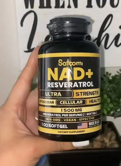NAD+ RESVERATROL:🔋 Rejuvenece Tus Células, Recupera Tu Energía✨💊