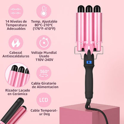 Ondessa™ – Rizador Automático Profesional de Cerámica de Tres Barriles