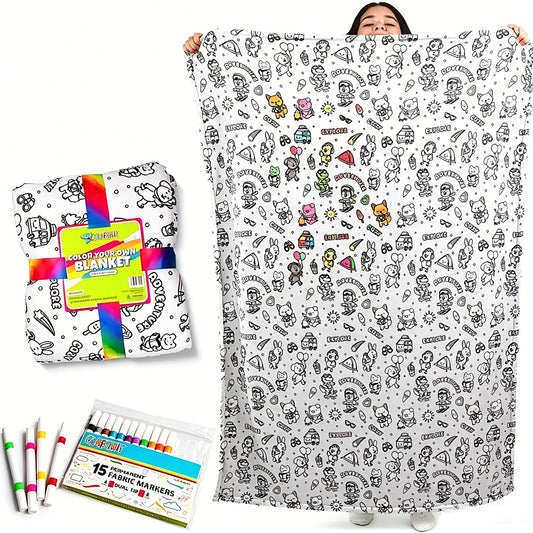 Manta Personalizada con Impresión Digital, Manta de Arte Graffiti Personalizable