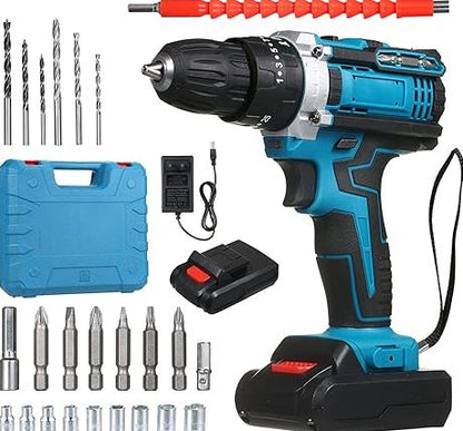 TurboFix Pro Kit:⚙️ Taladra, atornilla y crea sin límites con doble batería de larga duración🧰⚡