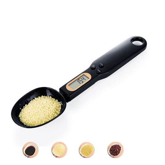 Cuchara báscula digital LCD para cocina, balanza electrónica de precisión